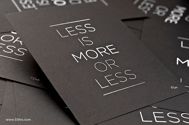 Less is More is Less